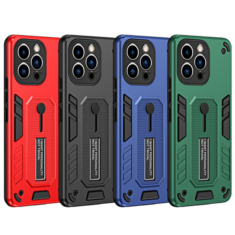Shockproof Stand Hard Back Phone Case for iPhone 14 13 12 Pro Max 11  
