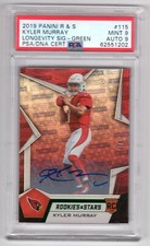 Kyler Murray 2019 Rookies & Stars Longevity Signatures Green PSA 9 Auto #/5