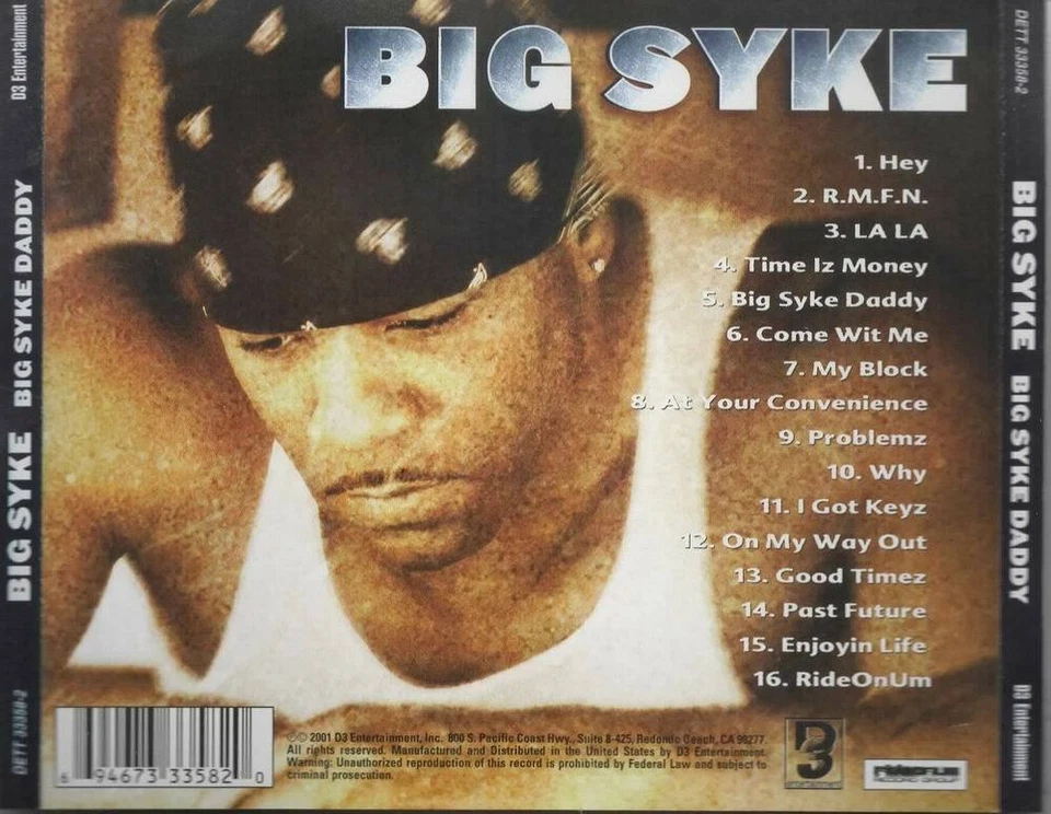 Big Syke Daddy NEU CD Time iz money Good timez Past Future My Block Problemz Why - Bild 2 von 2