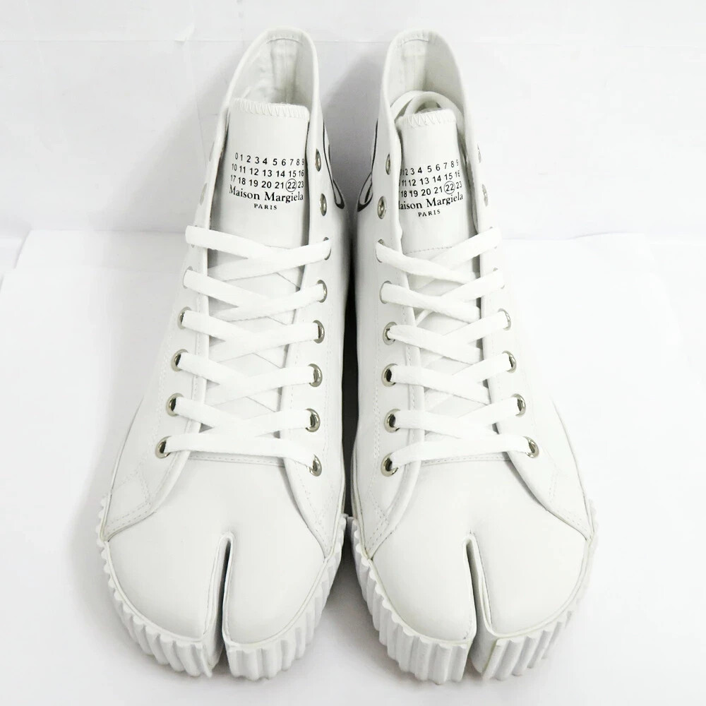 Maison Margiela S57WS0421 Tabi High top Sneakers Shoes 43 White
