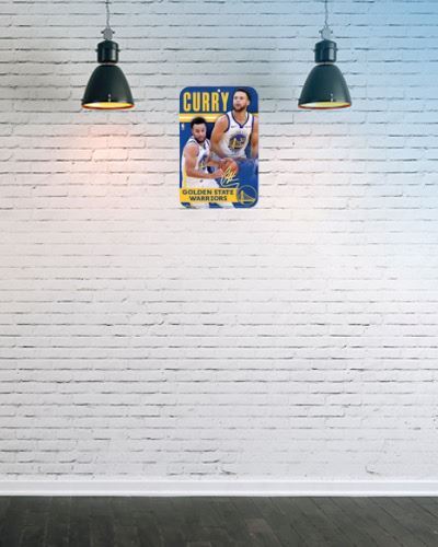 Steph Curry Golden State Warriors 11" x 17" Plastic Sign - Picture 2 of 2