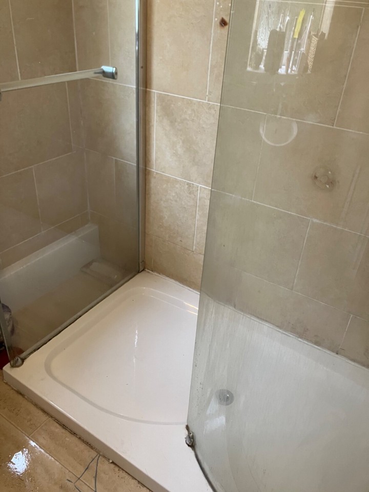 shower enclosure and tray 380x1350 eBay