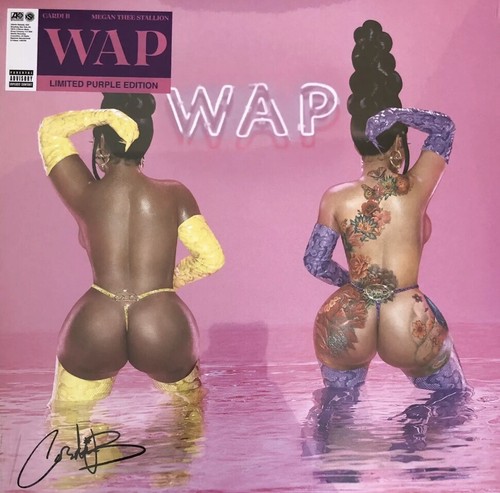 IN HAND Cardi B WAP Vinyl Limited Edition Purple Sealed Official 12" Single