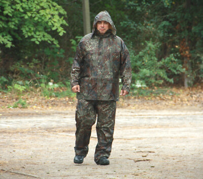 REGENANZUG REGENHOSE REGENJACKE NÄSSESCHUTZ NEU FLECKTARN BW
