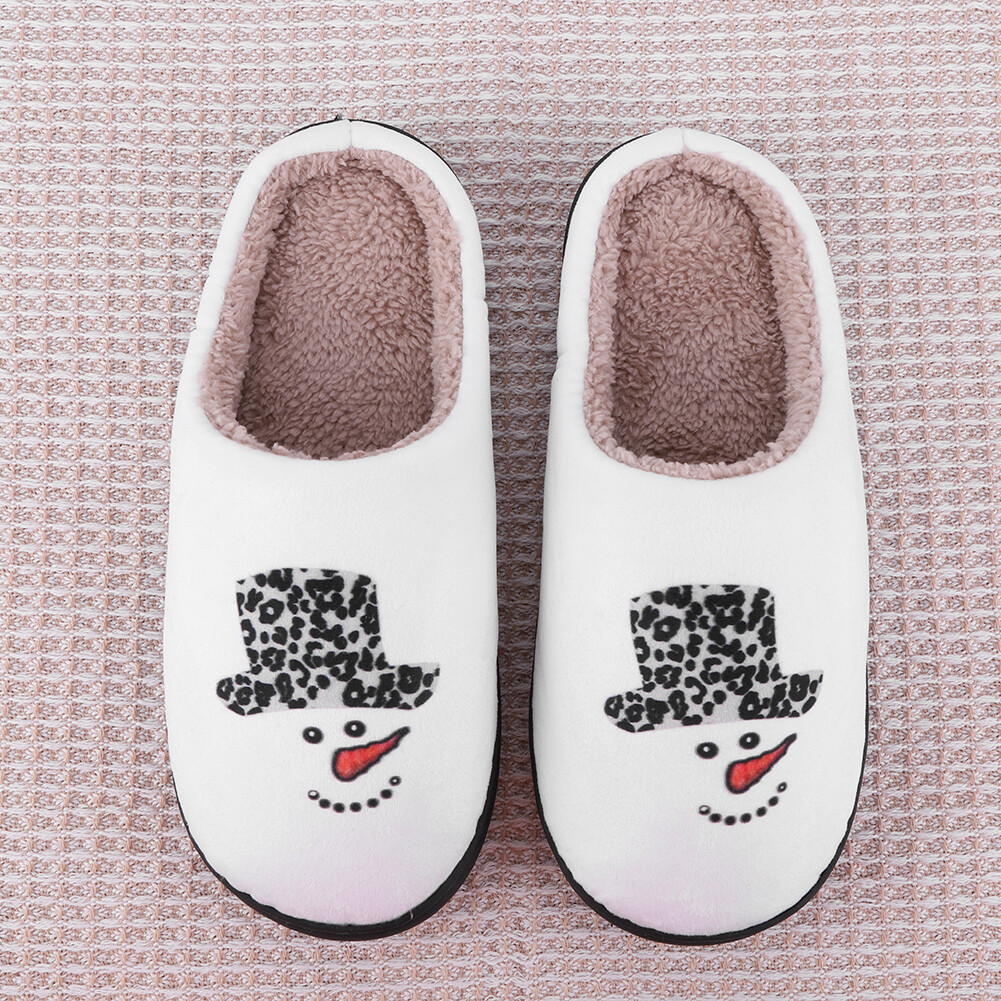 APL Pantofole Pupazzo di Neve Natalizie Comode Carine Pelose per Camera da Letto Interno