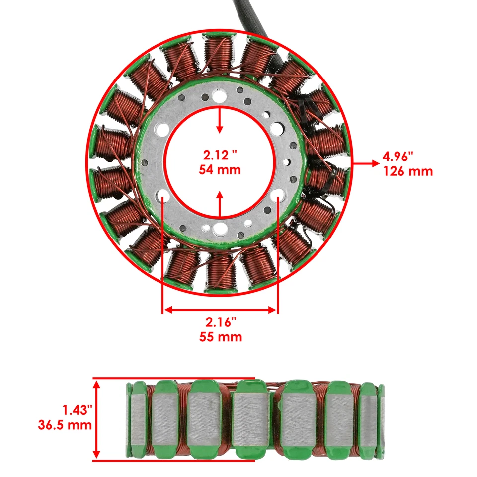Stator for Suzuki Boulevard C50 VL800Z K5 2005 - Image 2 of 4