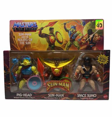 MASTERS Of The Universe Motu Origins Sun-Man & The Rulers Of The Sun 3 Pack New