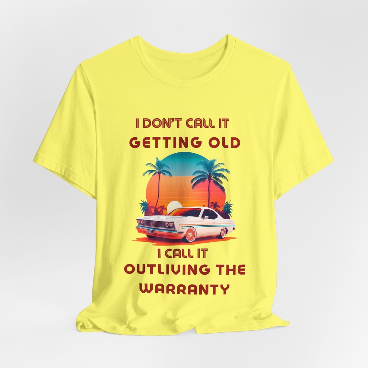 Vintage Car T-Shirt For Men with Funny Quote - Miami California 
