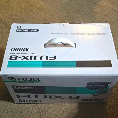 FUJIX FUJIX-8 M890 8mm Camcorder Hi-Fi Stereo 8x Zoom 0.5in Screen Remote - product listing photo