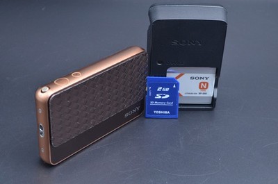 SONY Cyber Shot DSC-T99D Digital Camera 14.1MP Brown Japanese Only #L57