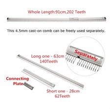 Knitting Machine Double Pin Comb Metal Comb for KH821 KH831 KH851 KH860 KH88 WT