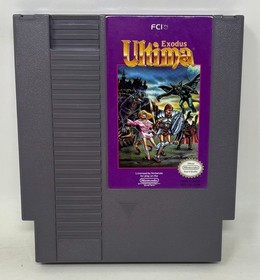 NES Nintendo - Ultima Exodus - CIB Complete in Box w/ Manual - Tested (FCI 1989)
