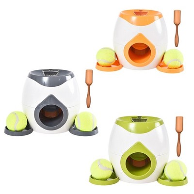 Interactive Dog Toy Ball Fetch & Treat Dispenser Feeder Tennis Balls Reward Toy