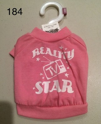 Grreat Choice Puppy Dog Apparel Reality TV Star T-Shirt Size XS X-Small