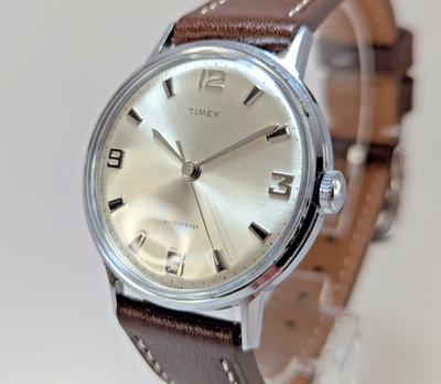 Vintage 1968 Timex Marlin 2014-2468 Just Serviced New Crystal & Strap