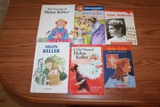 6 Helen Keller Anne Sullivan Biography History Books Lot Teacher Blind