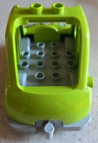 LEGO DUPLO - GREEN RACING CAR - RALLY CAR - 10589 - VINTAGE - USED