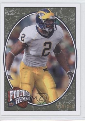 2008 Upper Deck Football Heroes Green 18/350 Shawn Crable #153 Rookie RC 9ap