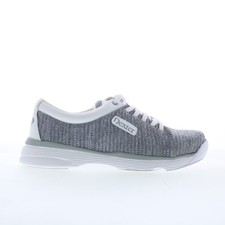 Dexter Ainslee DW0002498 Womens Gray Canvas Lace Up Athletic Bowling Shoes