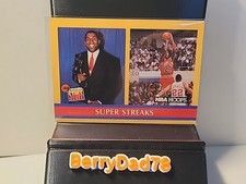 1990-91 NBA Hoops - Inside Stuff Michael Jordan, Magic Johnson #385