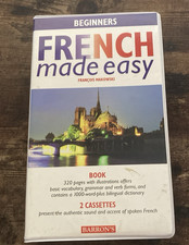 French Made Easy Beginners Book 2 Cassette Tapes Language Learning Set