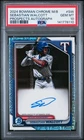 2024 BOWMAN MEGA BOX CHROME PROSPECT AUTO #SW SEBASTIAN WALCOTT PSA 10