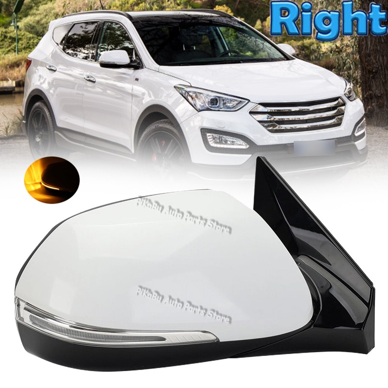 Right 10Pin Side Wing Door Mirror Headed Power Fold For Santa Fe 2015 2016-2018