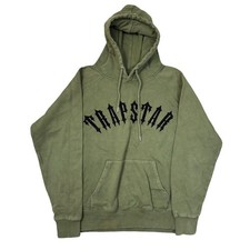 Trapstar It's a Secret Felpa con Cappuccio Swoosh 00s Y2K Felpa Verde Uomo Medium