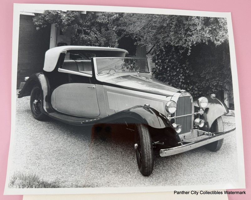 Orig Press Photograph Auto Expo Los Angeles Bugatti Type 57 Gurney-Nutting Body