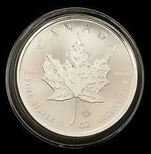 Canadian Maple Leaf 2025 - 1oz Silver Coin | 0.9999 | Uncirculated in Capsule