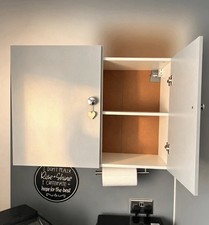 Light Grey Double-Door Kitchen Cabinet (Excellent Condition)