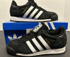 Adidas Samoa C Little Kids' Shoes Size 2 Core Black JR3782 NEW W OG BOX