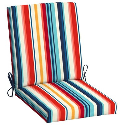 Mainstays Outdoor Chair Cushion Modern Multi Stripe
