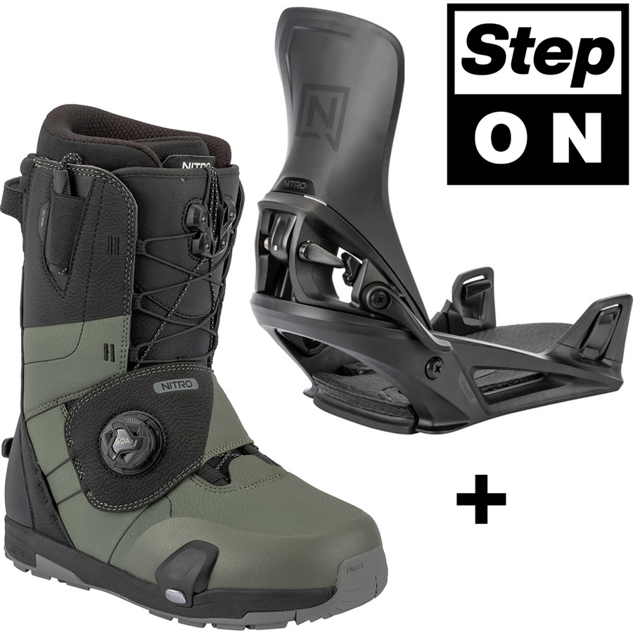 NITRO Step On + Venture 2026: snowboard bindings + boots | LIST: 820€ | EU 43/M