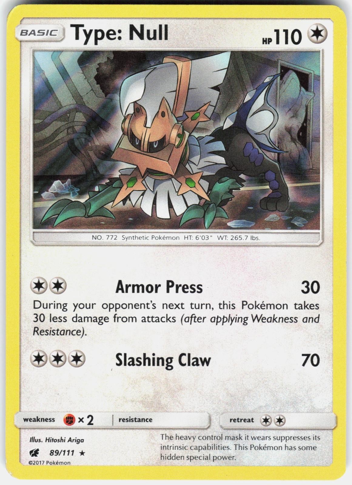 Type: Null (SM Crimson Invasion) 089/111 Rare Deck Exclusives Pokemon EN MP