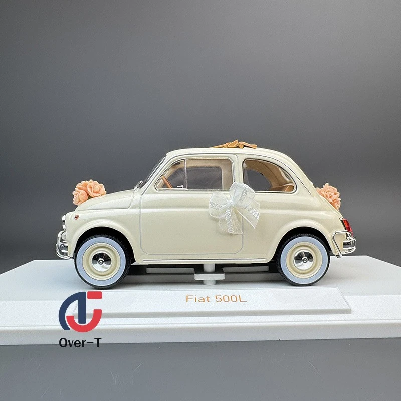 NOREV 1:18 Fiat FIAT 500 L 1968 WEDDING PACK Alloy Unopenable Car Model  - Image 2 of 4