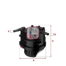 Kraftstofffilter für Citroen C1 PM C2 JM JG C3 1 FC 2 SC HB Nemo AA id79706