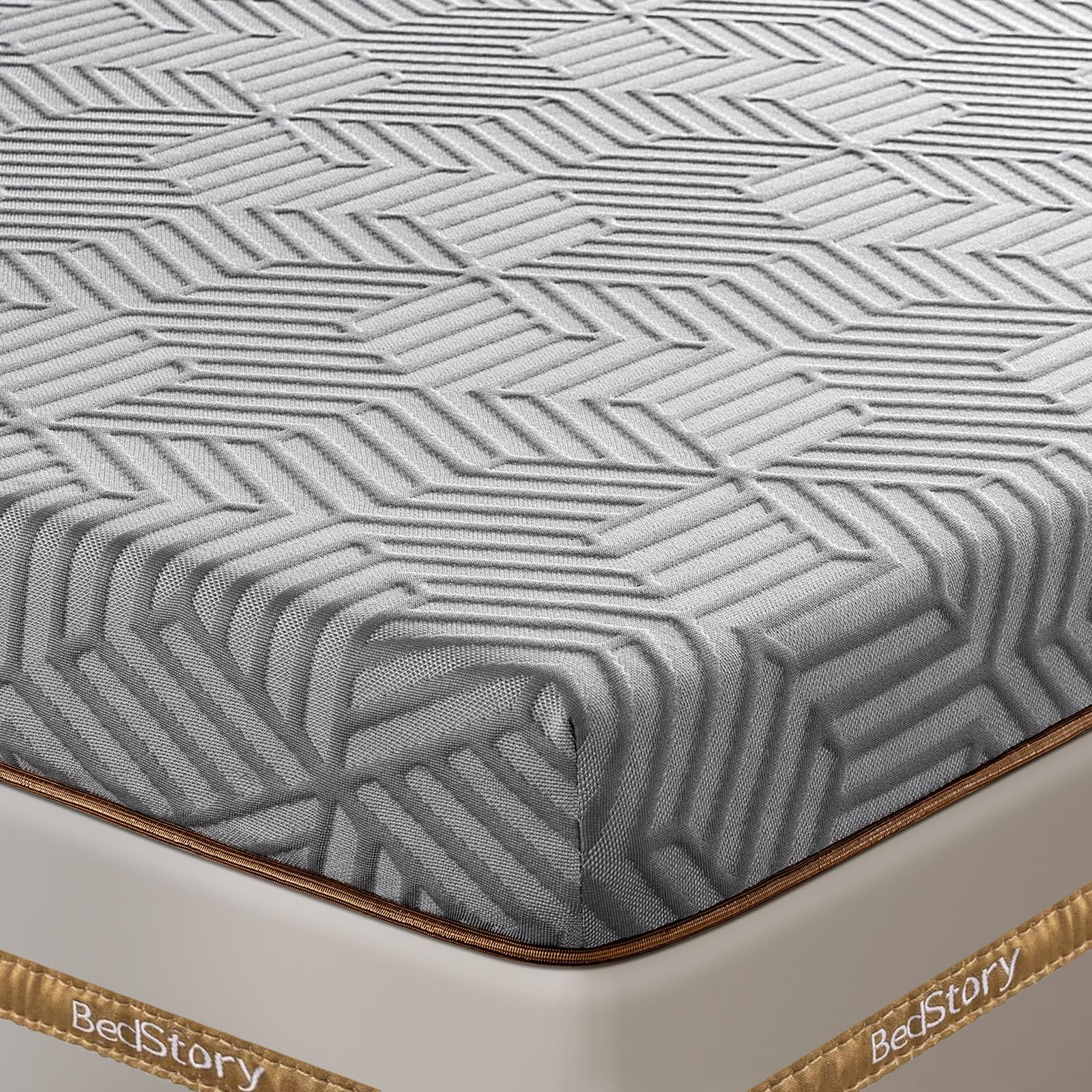 BedStory Firm Mattress Topper Queen - 3 Inch Memory Foam Mattress Topper - Hi...