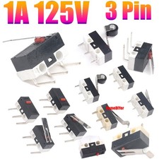 Microswitch 1A 125V Mouse Switch 3 Pin Mini Push Button Switches Tactile Switch