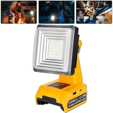 25W 2400LM LED Flashlight Work Light Spotlight for Dewalt 20V Li-ion Batteries