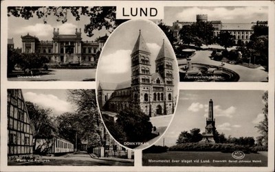 RPPC Lund Domkyrkan Lund Sweden vintage postcard q770