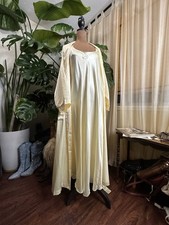 Vintage Christian Dior Lingerie Set Satin Robe Nightgown Peignoir Plus Size 1X