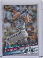 2020 Robin Yount Topps Decades Best CELEBRATION GOLD SP /100 - RY Brewers
