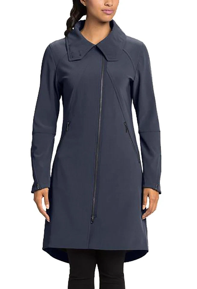 Chaqueta gabardina de lluvia grande NAU para mujer negra Shroud of Perrin Grunge con cremallera Foto 2 de 4