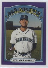 2021 Heritage High Number Hot Box Chrome Purple Refractor Yohan Ramirez #530 6tw