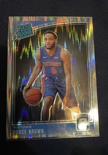 Panini Donruss Optic 2018-19 Rated Rookie Bruce Brown #161 Shock Prizm Pistons