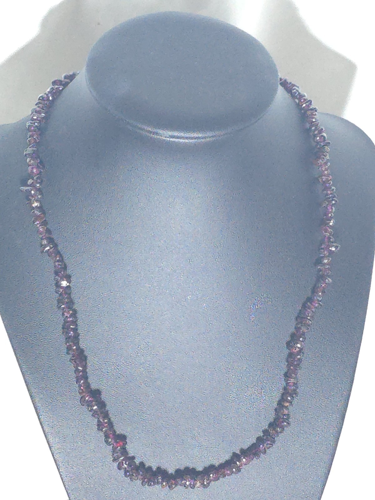 Vintage Garnet collar red necklace 18