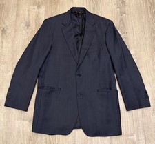 Southwick Navy 2-Button Wool Blazer Jacket Made in USA🇺🇸44 X-LONG