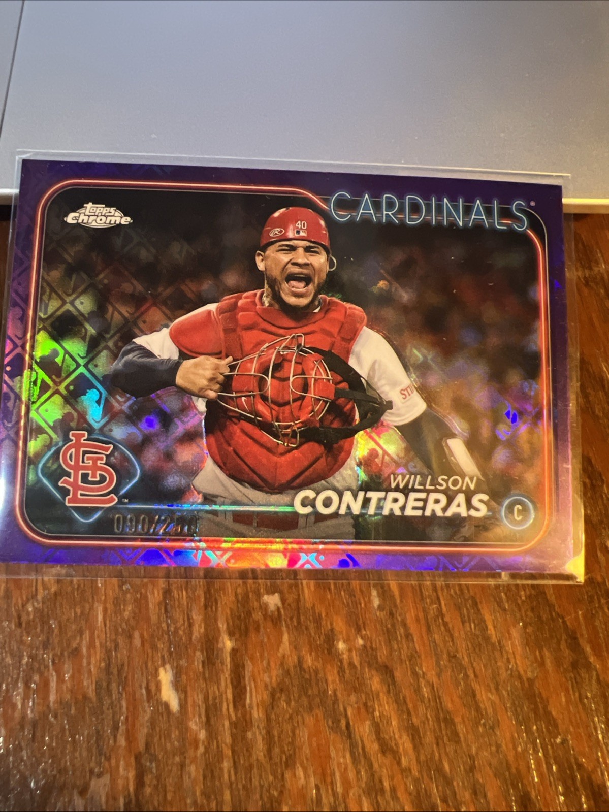 2024 Topps Chrome Logofractor Purple Refractor Willson Contreras /250