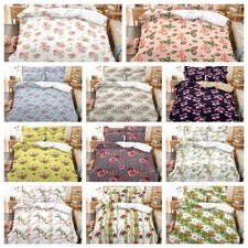 3D Floral Leaves Pattern Watercolor Quilt Cover Duvet Cover Comforter set